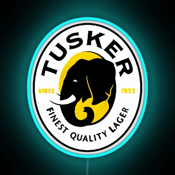 Tuskers Logo RGB Neon Sign