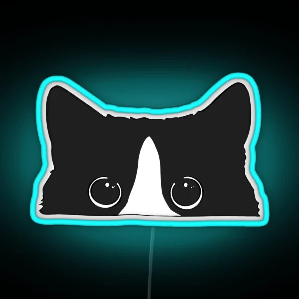 Tuxedo Cat RGB Neon Sign