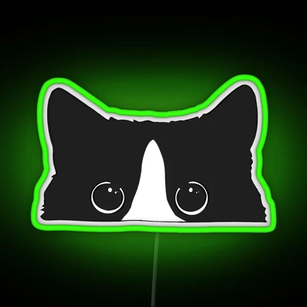 Tuxedo Cat RGB Neon Sign