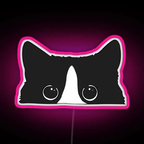Tuxedo Cat RGB Neon Sign