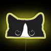 Vibrant Tuxedo Cat RGB Neon Sign for Modern Home Decorations