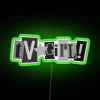 RGB Neon Wall Sign for Music Lovers and TV Enthusiasts