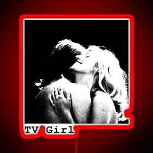 TV Girl French Exit Cover Transparent RGB Neon Sign