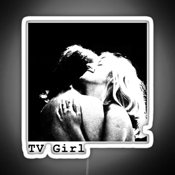 TV Girl French Exit Cover Transparent RGB Neon Sign