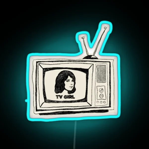 TV Girl French Exit Led RGB Neon Sign