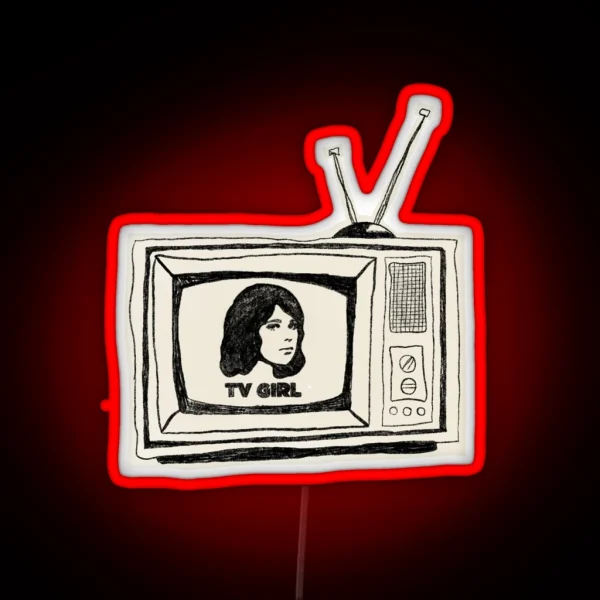 TV Girl French Exit Led RGB Neon Sign