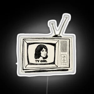 TV Girl French Exit Led RGB Neon Sign