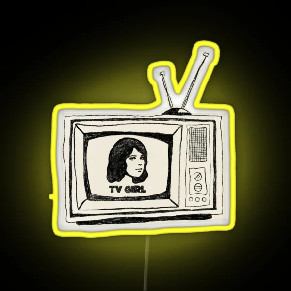 TV Girl French Exit Led RGB Neon Sign