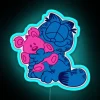 Garfield's Feline Vibes Collide with Neon Nostalgia on This Mural