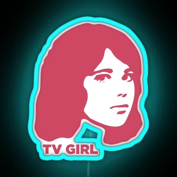 TV Girl Pink Dream Girl Logo RGB Neon Sign