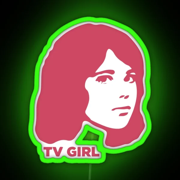TV Girl Pink Dream Girl Logo RGB Neon Sign