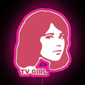 TV Girl Pink Dream Girl Logo RGB Neon Sign