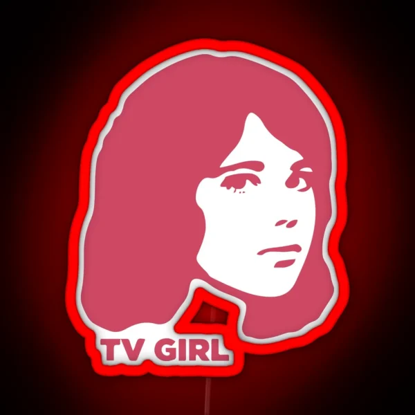 TV Girl Pink Dream Girl Logo RGB Neon Sign