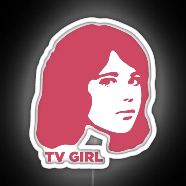TV Girl Pink Dream Girl Logo RGB Neon Sign