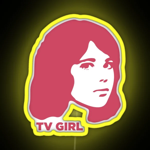 TV Girl Pink Dream Girl Logo RGB Neon Sign
