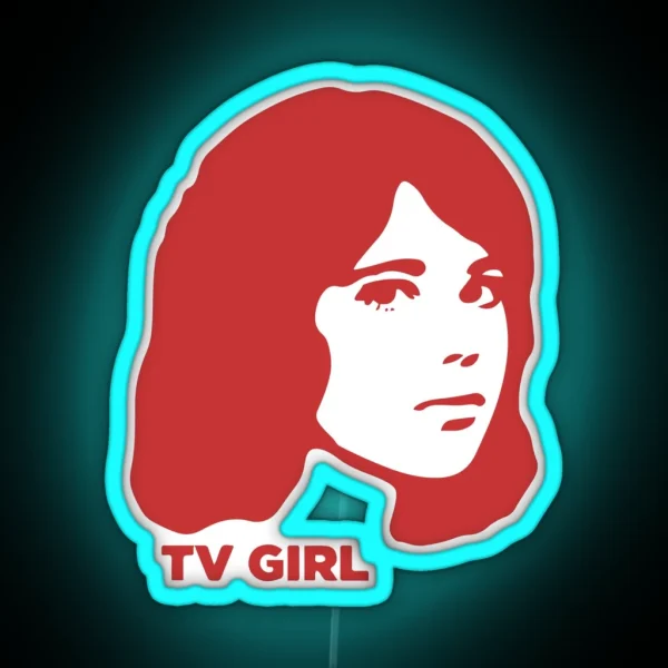 TV Girl Red Dream Girl Logo RGB Neon Sign