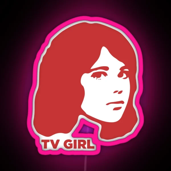 TV Girl Red Dream Girl Logo RGB Neon Sign