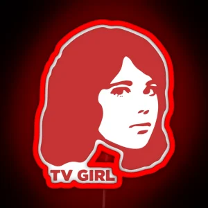 TV Girl Red Dream Girl Logo RGB Neon Sign