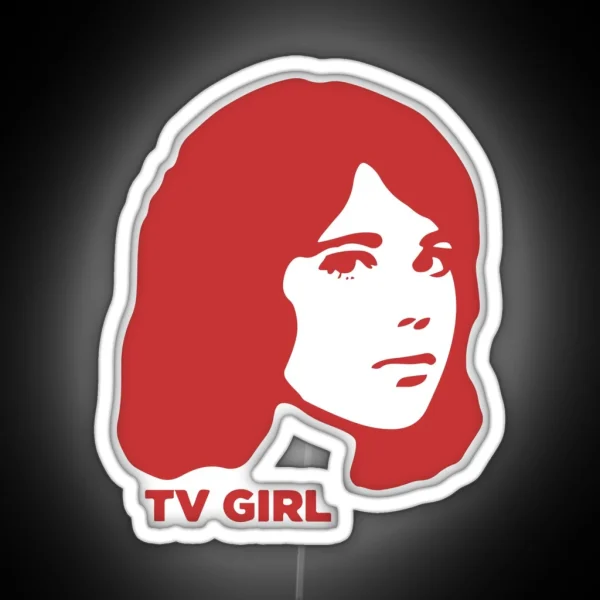 TV Girl Red Dream Girl Logo RGB Neon Sign