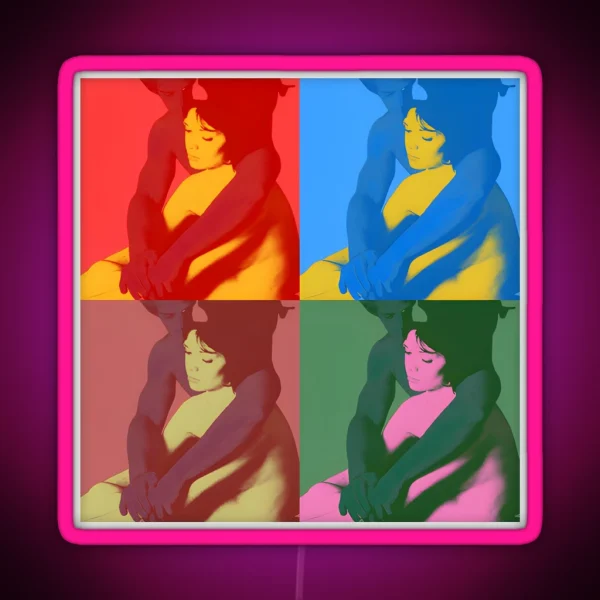 Tv Girl Who Really Cares Not Allowed Pop Design RGB Neon Sign