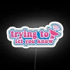 Double-Sided RGB LED Neon Sign with Vibrant Color Changing Effect Display
