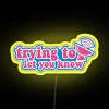 Vibrant RGB LED Neon Sign with Personalized Messages and Emotions