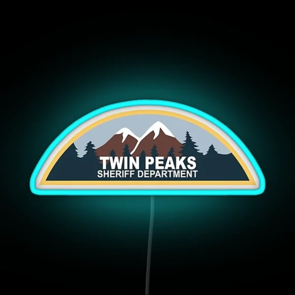 Twin Peaks Sheriff Department RGB Neon Sign
