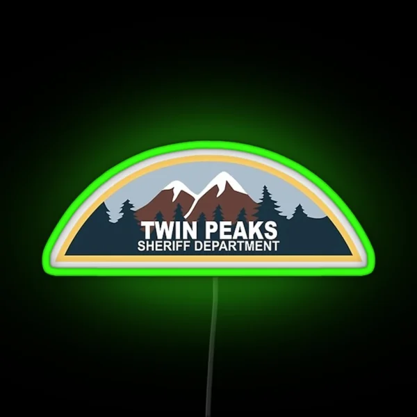 Twin Peaks Sheriff Department RGB Neon Sign
