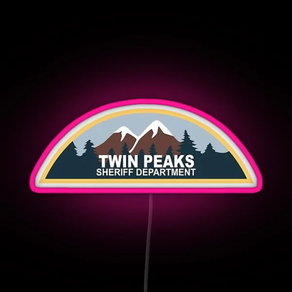 Twin Peaks Sheriff Department RGB Neon Sign