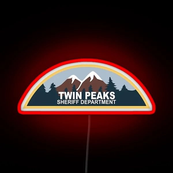 Twin Peaks Sheriff Department RGB Neon Sign