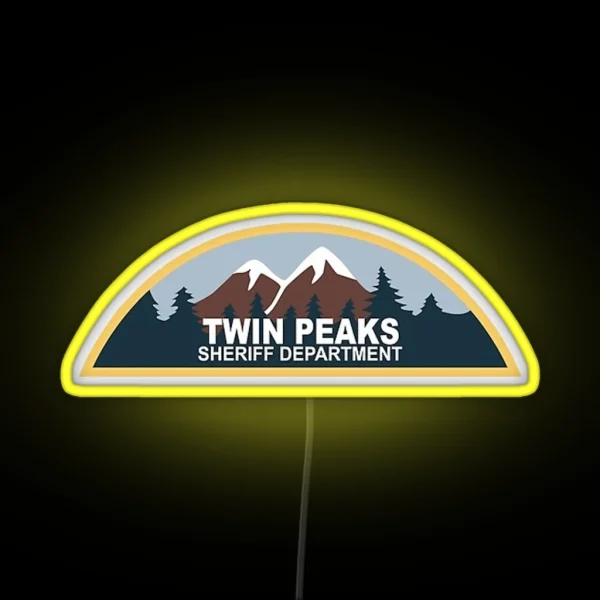 Twin Peaks Sheriff Department RGB Neon Sign