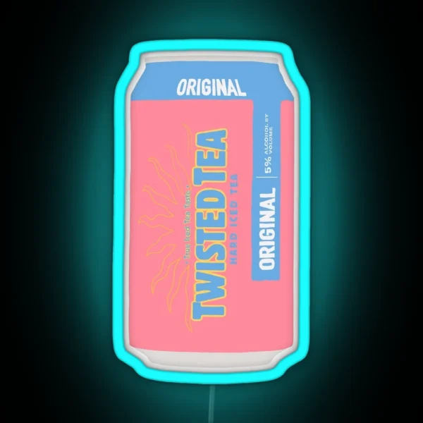 Twisted Tea Pink RGB Neon Sign