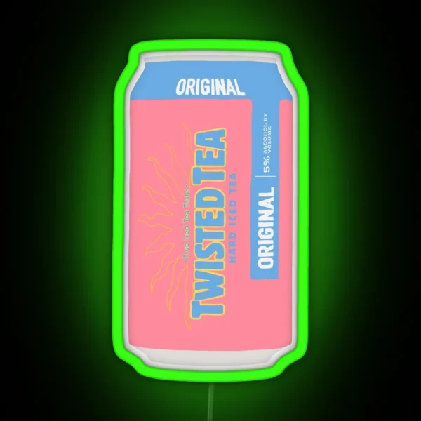 Twisted Tea Pink RGB Neon Sign