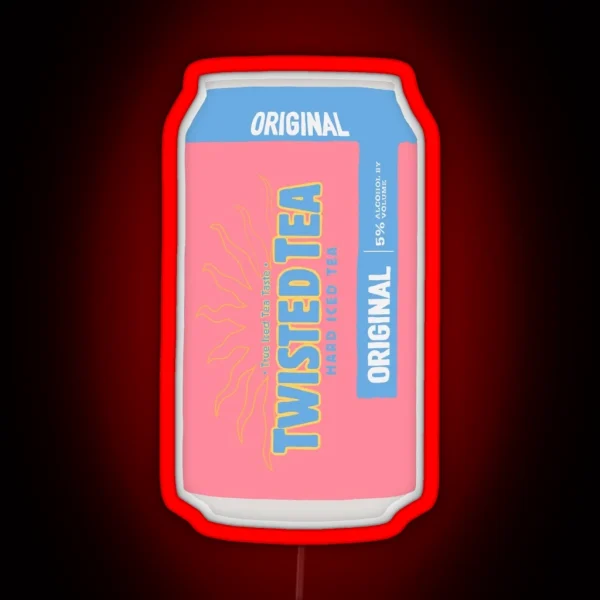 Twisted Tea Pink RGB Neon Sign