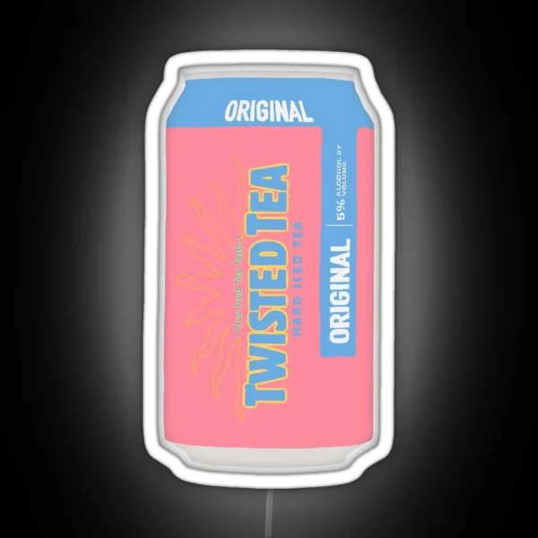 Twisted Tea Pink RGB Neon Sign