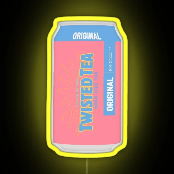 Twisted Tea Pink RGB Neon Sign