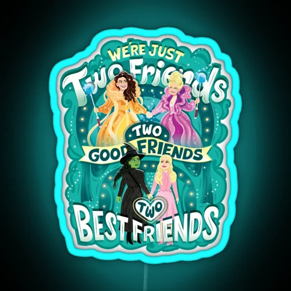 Two Best Friends RGB Neon Sign
