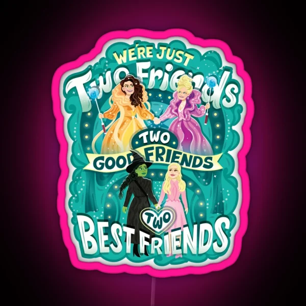 Two Best Friends RGB Neon Sign