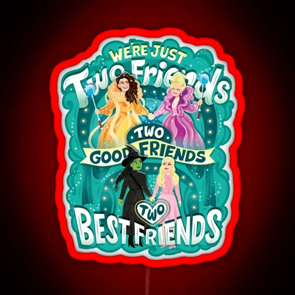 Two Best Friends RGB Neon Sign