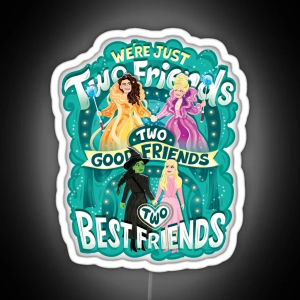 Two Best Friends RGB Neon Sign
