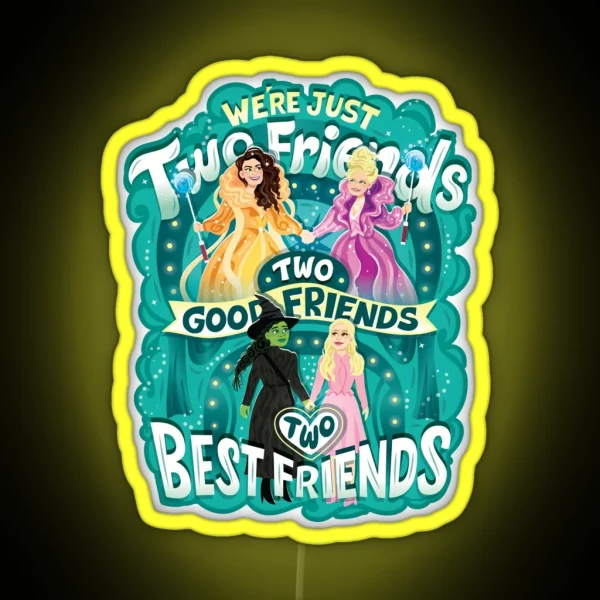 Two Best Friends RGB Neon Sign