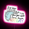 Vibrant RGB LED neon art sign with hot tub design ambiance