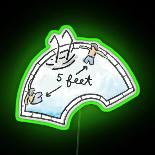 Two Bros Chillin In A Hot Tub Vine RGB Neon Sign
