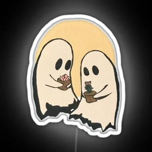 Two Ghosts RGB Neon Sign