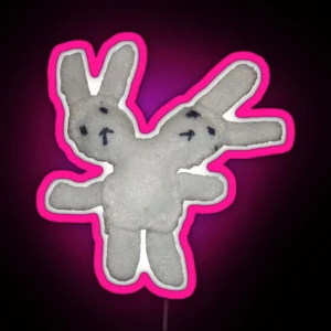 Two Headed Bunny RGB Neon Sign