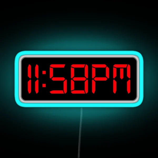 Two Minutes To Midnight RGB Neon Sign