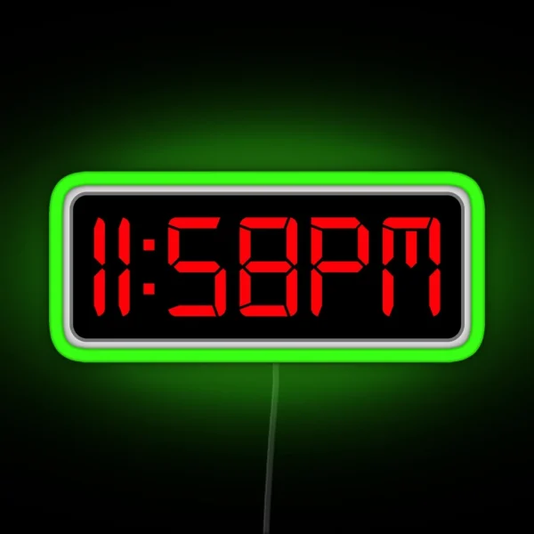 Two Minutes To Midnight RGB Neon Sign