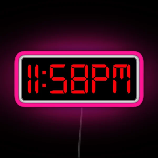Two Minutes To Midnight RGB Neon Sign