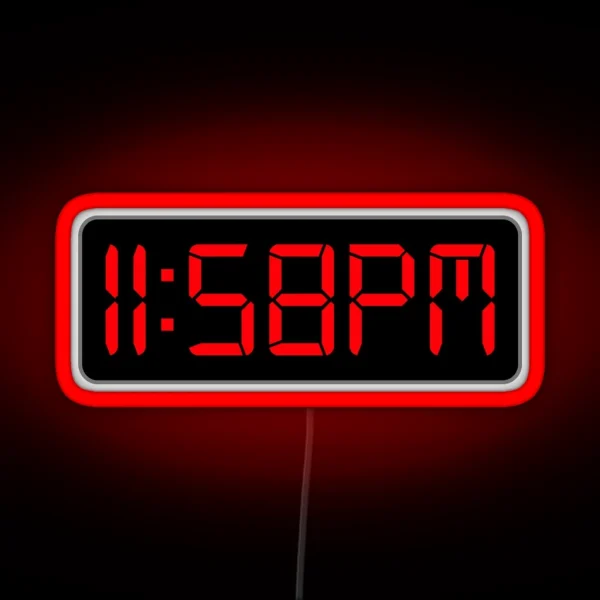 Two Minutes To Midnight RGB Neon Sign