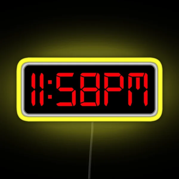 Two Minutes To Midnight RGB Neon Sign